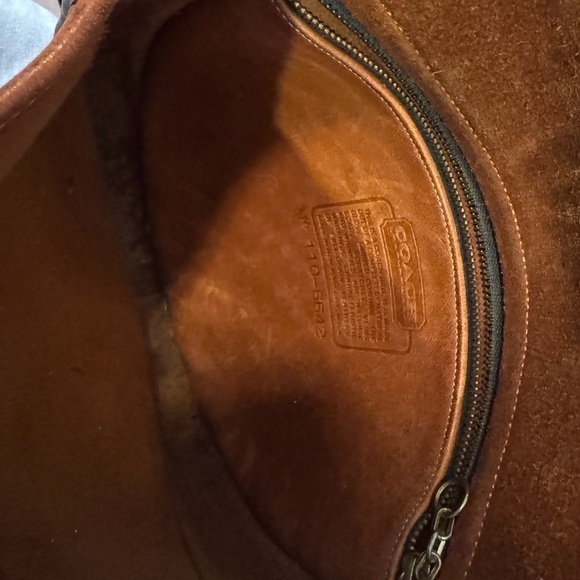 COACH Vintage 1980s Made in USA NYC Leather Saddle Bag Creed 6642 - Picture 9 of 10